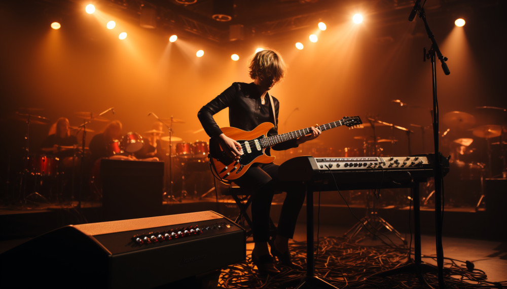 Mixture of sounds in contemporain music.